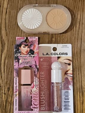 Makeup Bundle- Ioni Blush Hybrid, LA Colors Liquid Blushlighter & Kleancolor